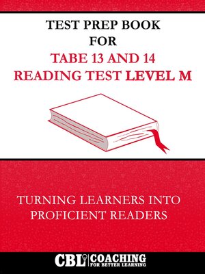 cover image of Test Prep Book for  TABE 13 and 14 Reading Test Level M